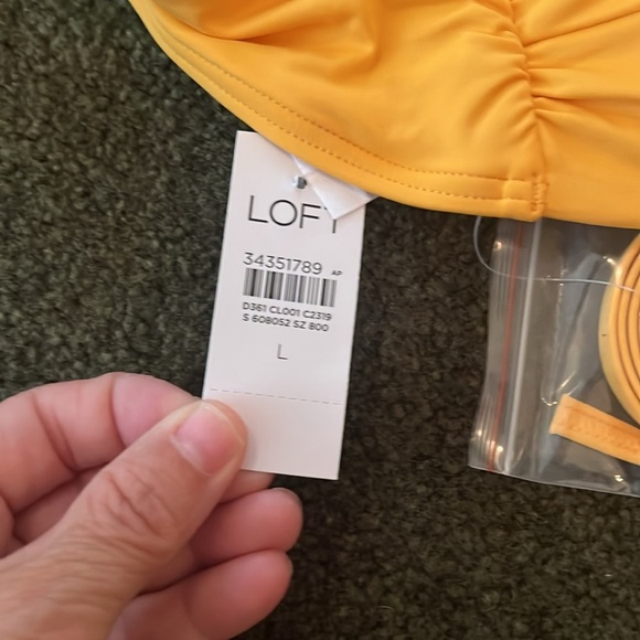 LOFT Vibrant Yellow Bikini Top - Picture 2 of 2